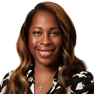 Headshot of Tiffany Thompson, senior director of global partnerships and equity at Echoing Green, in a black and white patterned top. Headshot of Tiffany Thompson, senior director of global partnerships and equity at Echoing Green, in a black and white patterned top.
