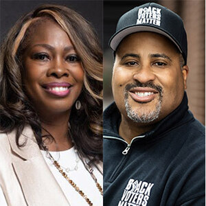 Composite headshot of Cliff Albright and LaTosha Brown, co-founders of Black Voters Matter.