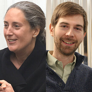 Composite headshot of Laura Callanan, founding partner of Upstart Co-Lab, and George Cook, CEO and co-founder of Honeycomb Credit. Composite headshot of Laura Callanan, founding partner of Upstart Co-Lab, and George Cook, CEO and co-founder of Honeycomb Credit.