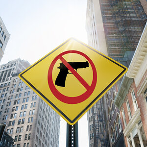 A stop gun violence sign. A stop gun violence sign.