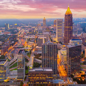 The Atlanta skyline.
