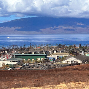Maui community of Lahaina burned by wildfire.