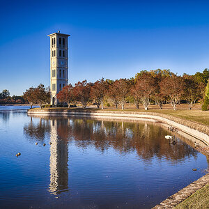 An autumnal vista on the campus of Furman University An autumnal vista on the campus of Furman University