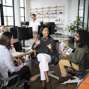 Organization leaders having a meeting. Organization leaders having a meeting.
