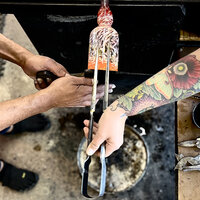 Glass creation. Glass creation.