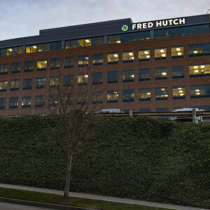 A view from outside the Fred Hutchinson Cancer Center A view from outside the Fred Hutchinson Cancer Center