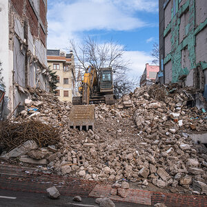 Buildings left in ruins after the earthquake in Turkey and Syria. Buildings left in ruins after the earthquake in Turkey and Syria.