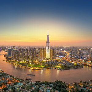 Aerial view of Ho Chi Minh city, Vietnam. Aerial view of Ho Chi Minh city, Vietnam.