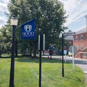 The Hood College campus in Fredrickson, Maryland.