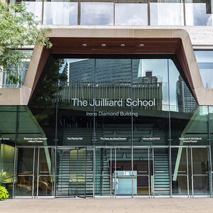 The exterior of the Juilliard School campus. The exterior of the Juilliard School campus.