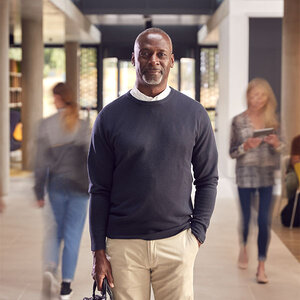 Black professor at university Black professor at university