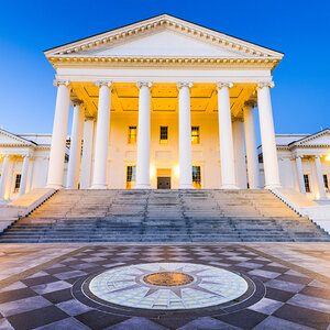 The Virginia capitol building in Richmond.