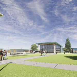 A rendering of the Brownell-Holmes campus in Flint, Michigan.