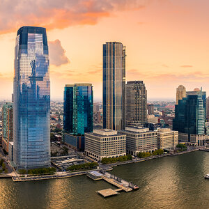 Jersey City skyline.