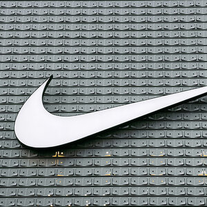 The Nike logo. The Nike logo.