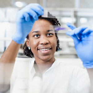 A scientist doing research. A scientist doing research.