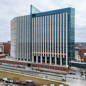 Ohio State's inpatient hospital tower.