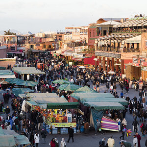 A market in Morocco. A market in Morocco.
