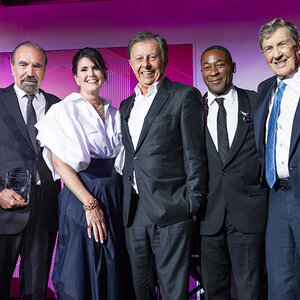 Jorge M. Pérez, Darlene Pérez, Stephane Leforestier, Franklin Sirmans, & Aaron Podhurst.
