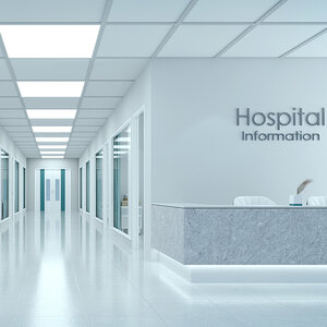 An empty hospital building.