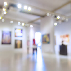 Empty art gallery.