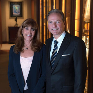 A headshot of Susan and Henry Samueli.