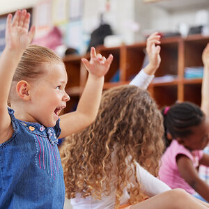 Children playing in school.