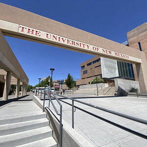 The University of New Mexico campus. The University of New Mexico campus.