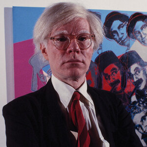 Headshot of the late Andy Warhol. Headshot of the late Andy Warhol.