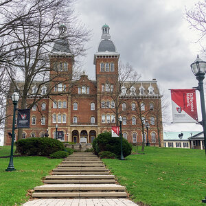 A campus building at Washington Jefferson College.