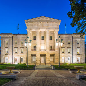 The North Carolina state capitol building.